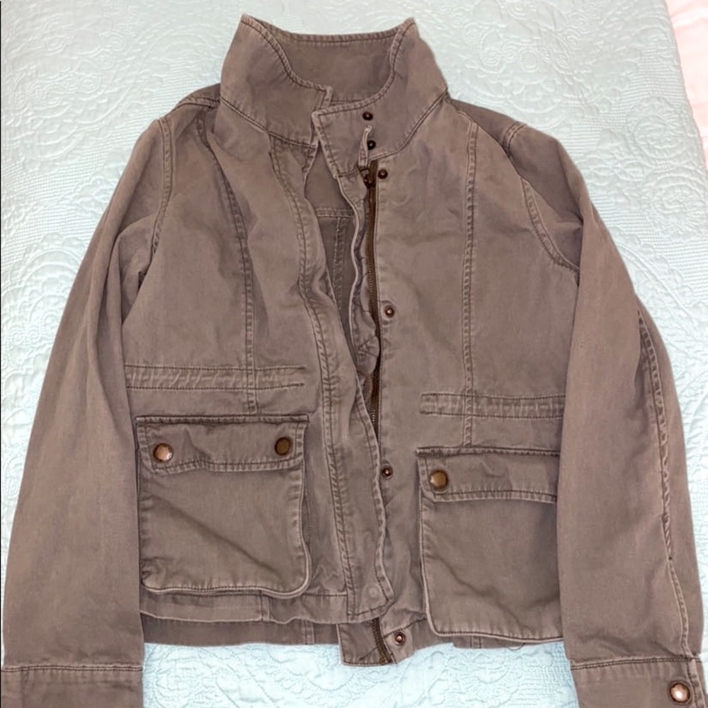 green cargo jacket